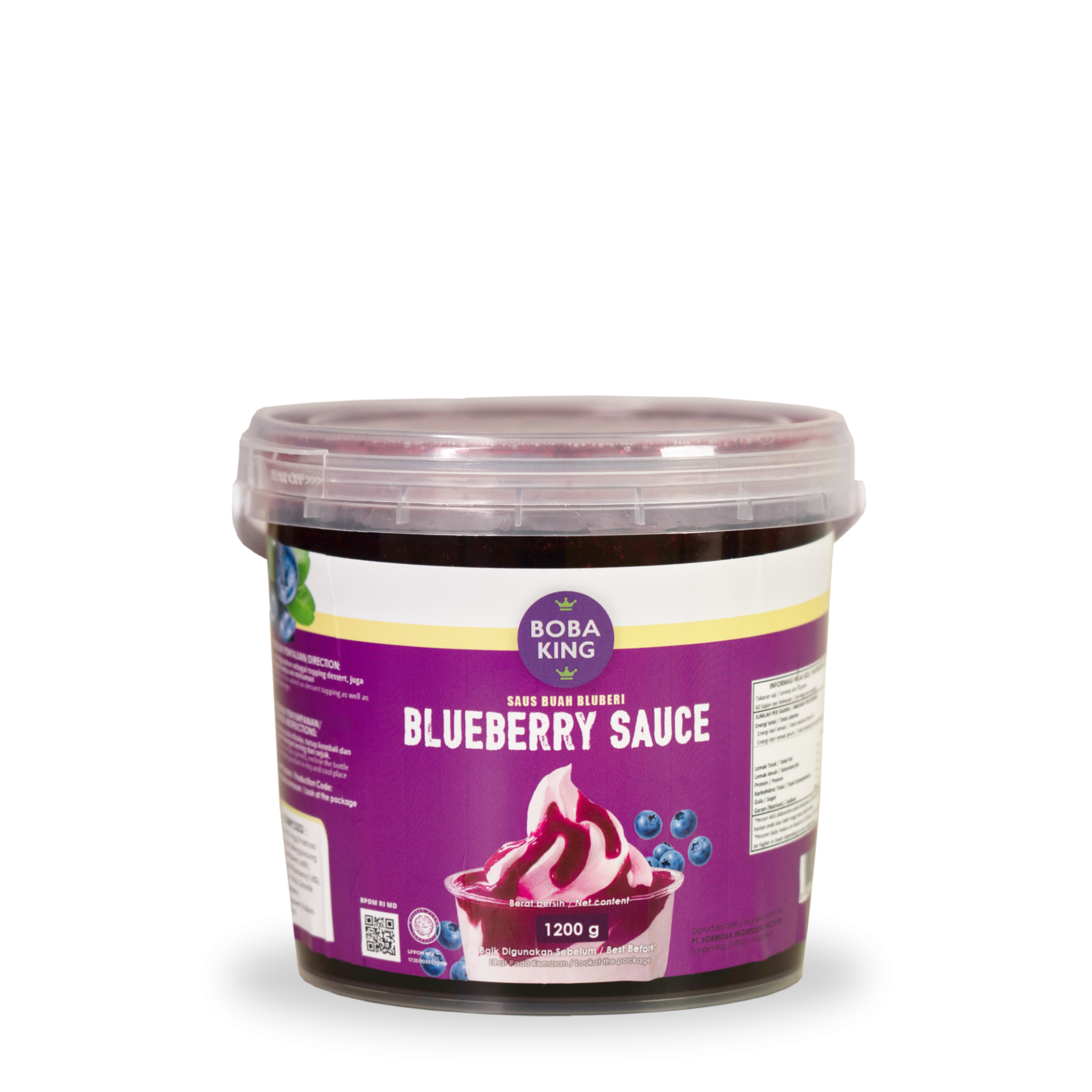BOBA KING SAUCE BLUEBERRY 6 X 1.2 KG